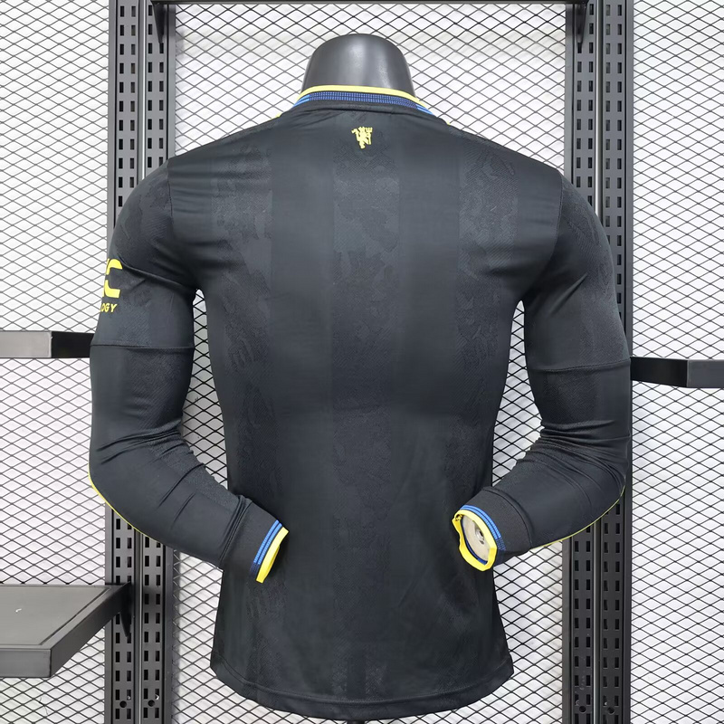 Manchester United Authentic Third Away Long Sleeve Jersey Shirt 2025/26