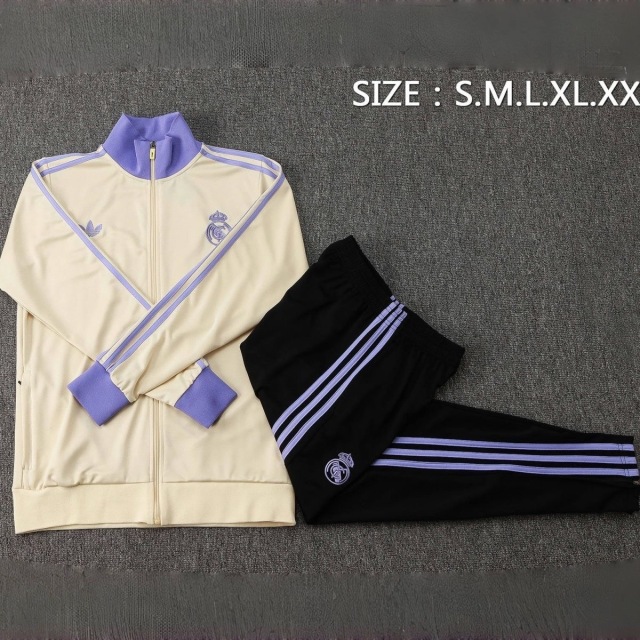 Real Madrid Training Kit (Jacket+Pants) Purple & Black 2025/26
