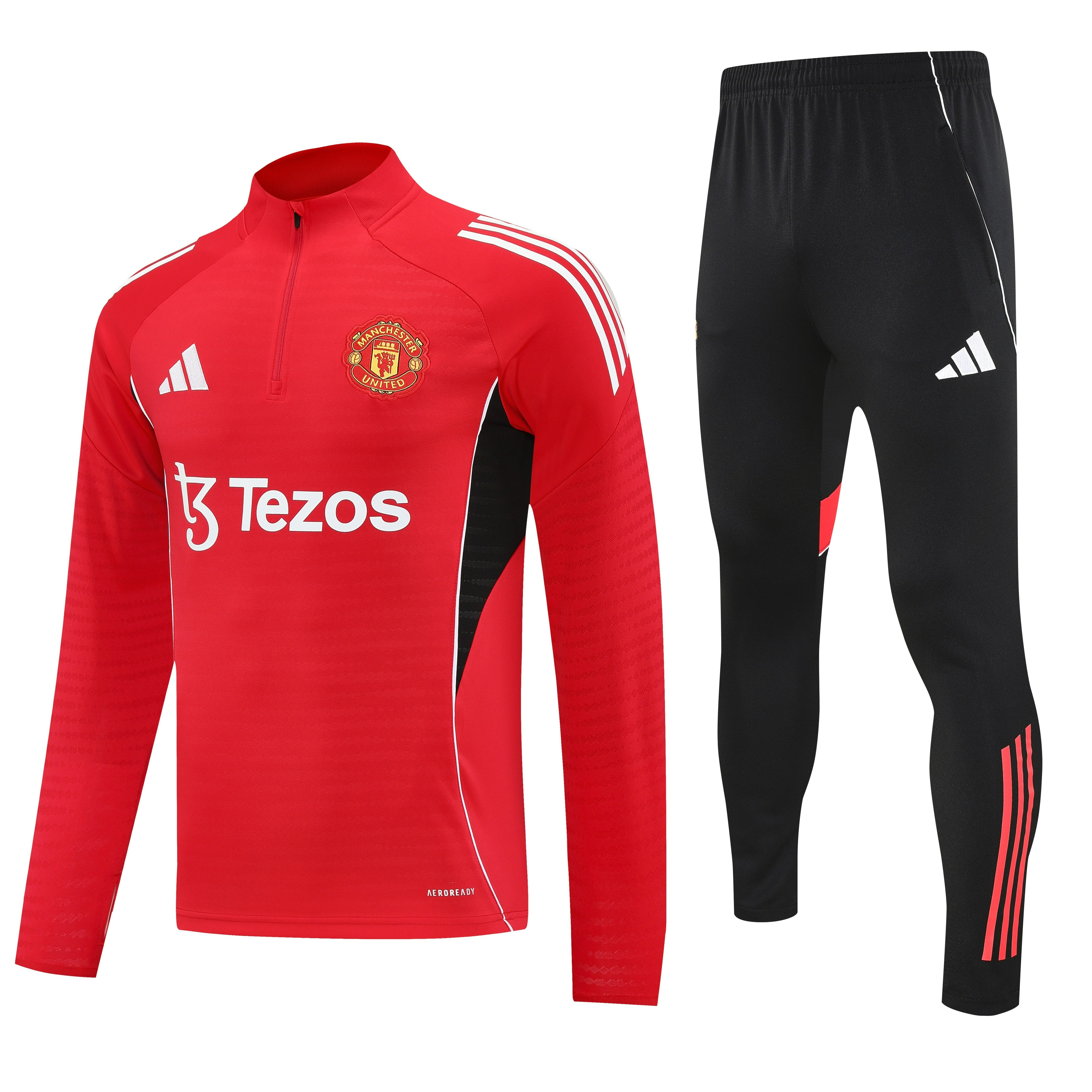 Manchester United Authentic Training Kit (Sweatshirt+Pants) Red 2025/26 - Player Version