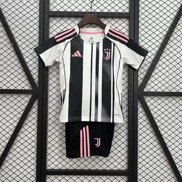 Juventus Soccer Jersey Home Kids Kit Jersey+Shorts 2025/26