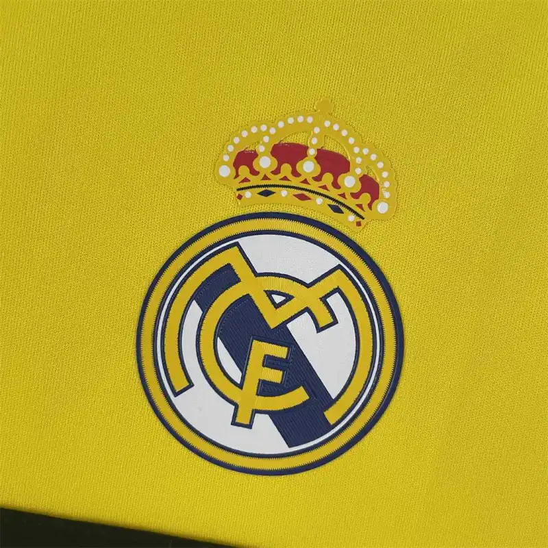 Real Madrid Retro Jersey Away Goalkeeper Yellow Soccer Custom Shirt 2011/12