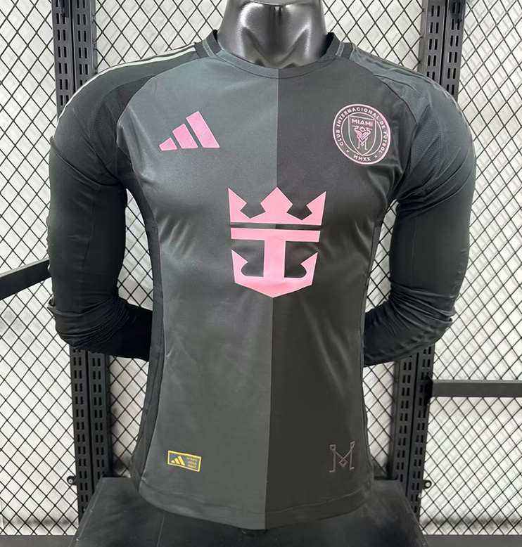 Inter Miami Authentic Soccer Jersey Away Long Sleeve Shirt 2025