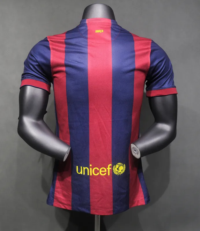 Authentic Barcelona Retro Jersey Home Soccer Shirt 2014-15