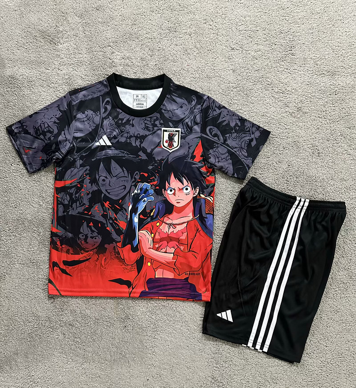 Japan Soccer Jersey One Piece Special Edition Kids Kit Jersey+Shorts 2025