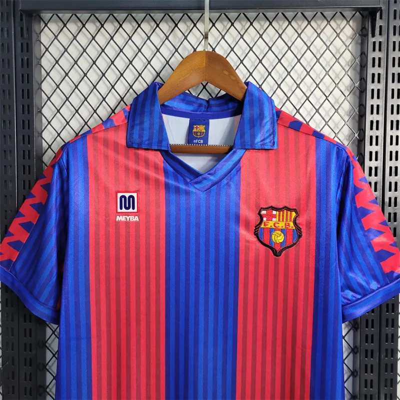 Barcelona Retro Jersey Home Soccer Shirt 1991-92