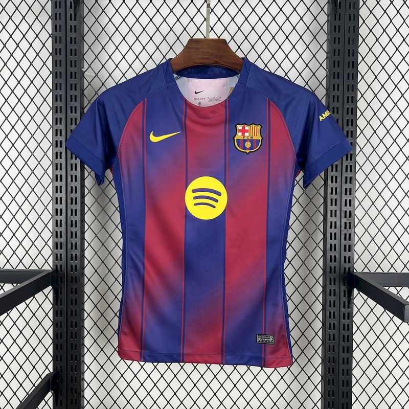 Barcelona Home Women's Soccer Jersey Custom Shirt 2025/26