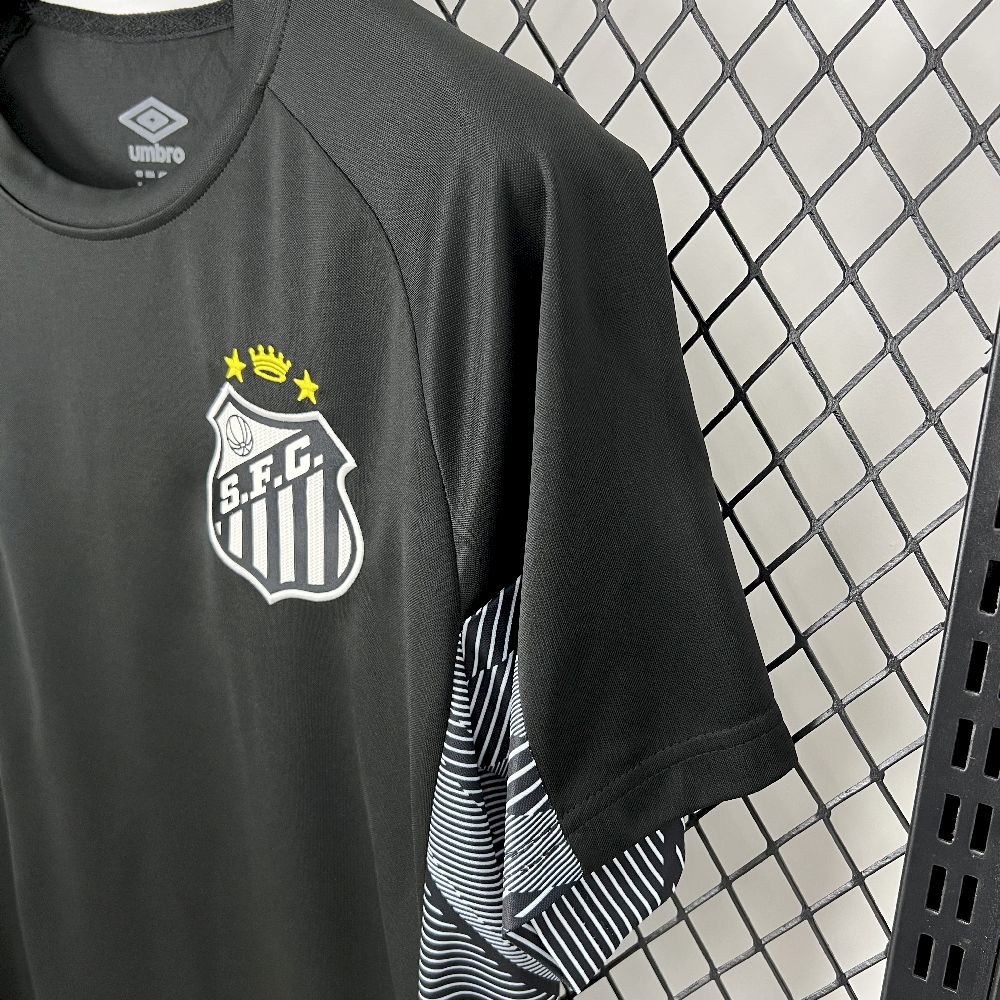 Santos FC Soccer Jersey Black Goalkeeper Custom Shirt 2025