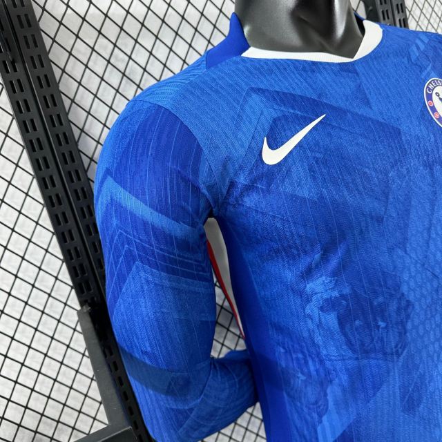 Chelsea Authentic Football Jersey Home Long Sleeve Shirt 2025/26