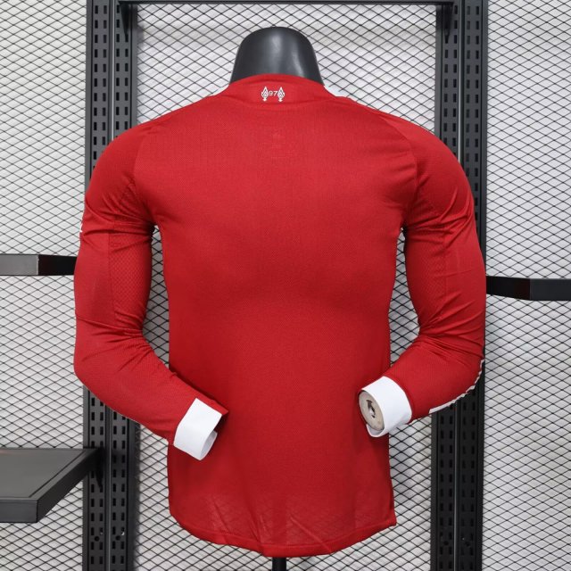 Liverpool Authentic Football Jersey Home Long Sleeve Shirt 2025/26