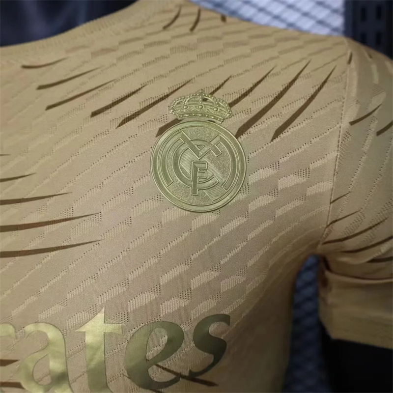 Real Madrid Authentic Soccer Jersey Golden Special Edition Shirt 2023/24