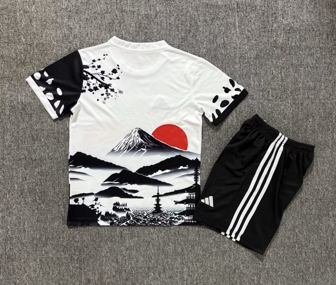 Japan Soccer Jersey Special Edition Kids Kit Jersey+Shorts 2025