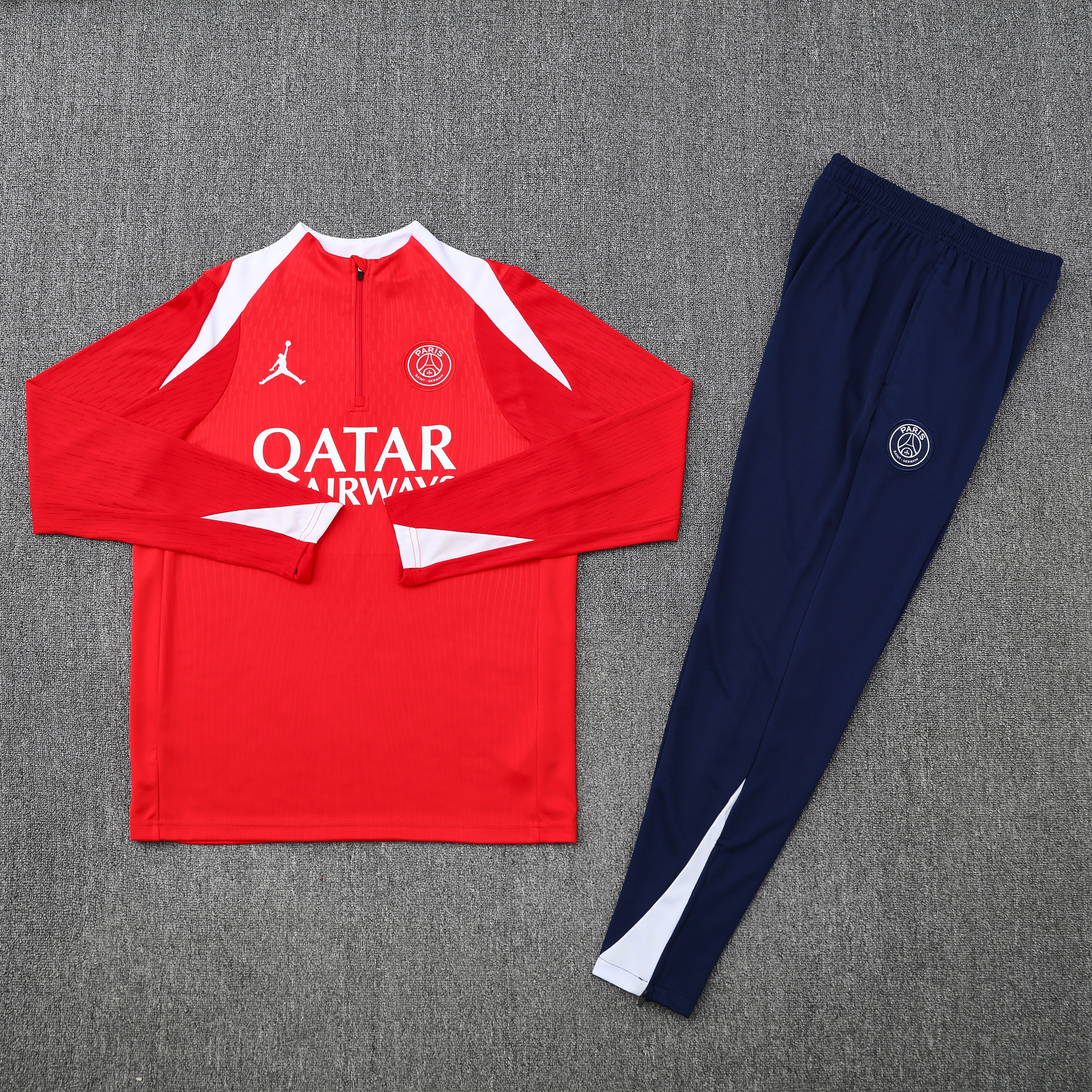 PSG Authentic Training Kit (Sweatshirt+Pants) Red 2025/26 - Player Version