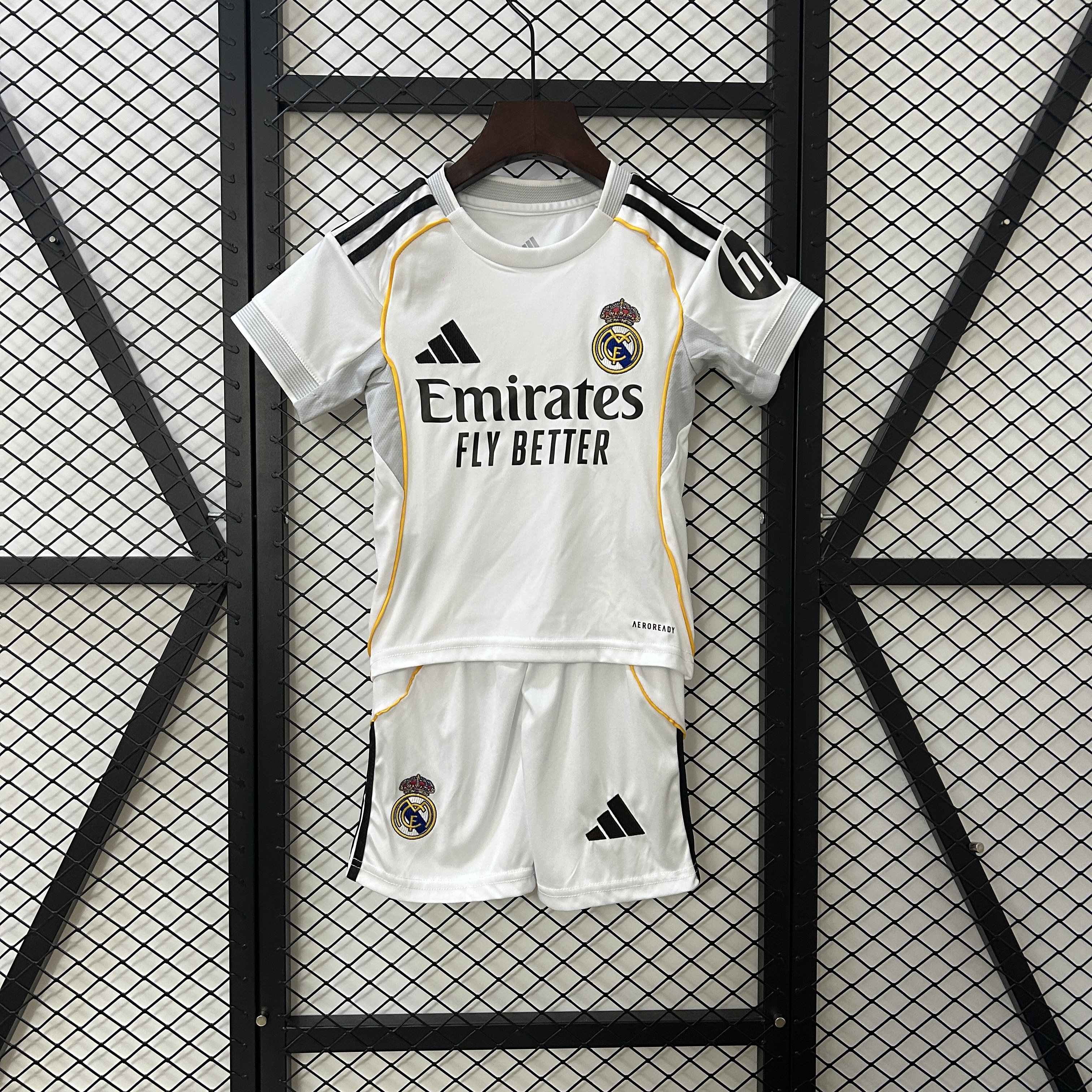 Real Madrid Soccer Jersey Home Kids Kit Jersey+Shorts 2025/26