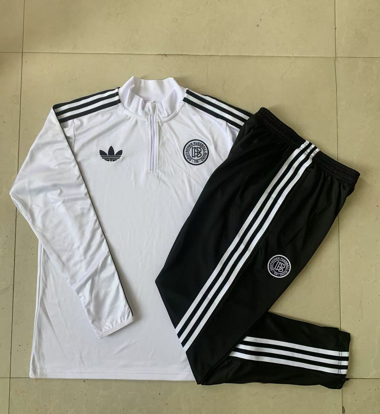 Kids Germany Training Kit (Sweatshirt+Pants) White 2025 - 125th Anniversary