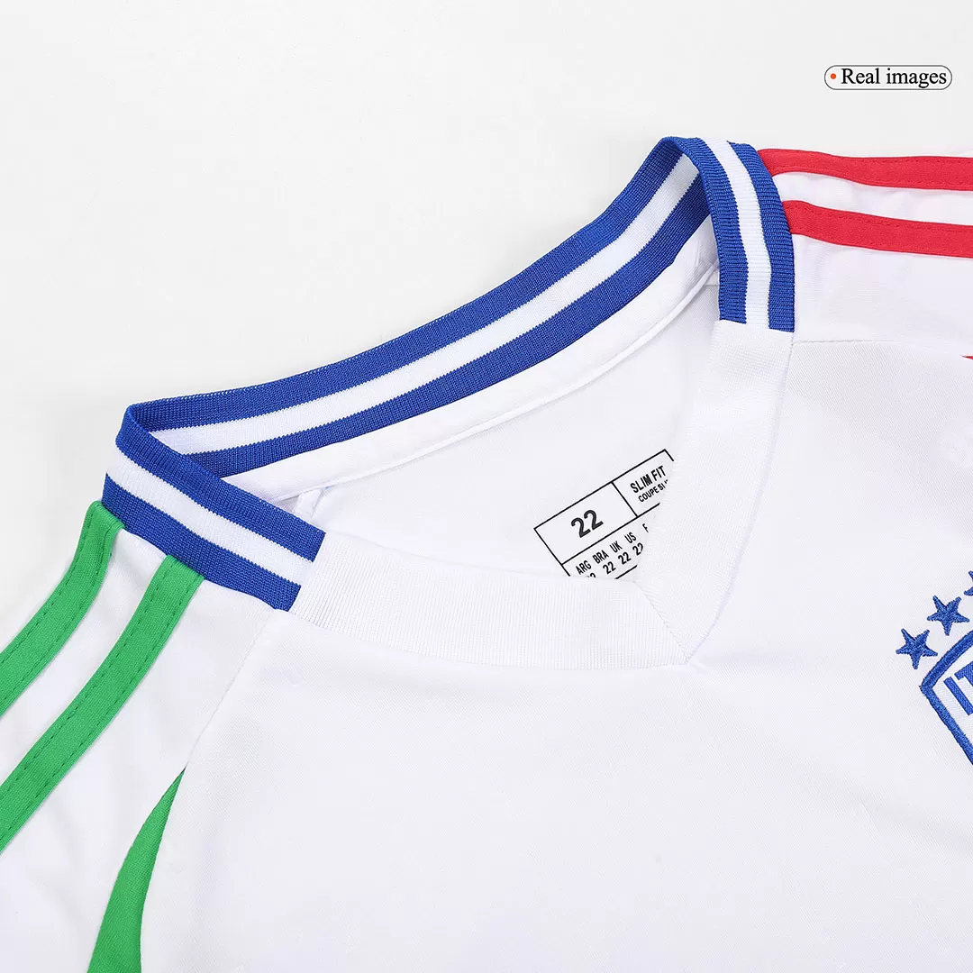 Italy Away Football Uniform Kids Kit Jersey+Shorts EURO 2024