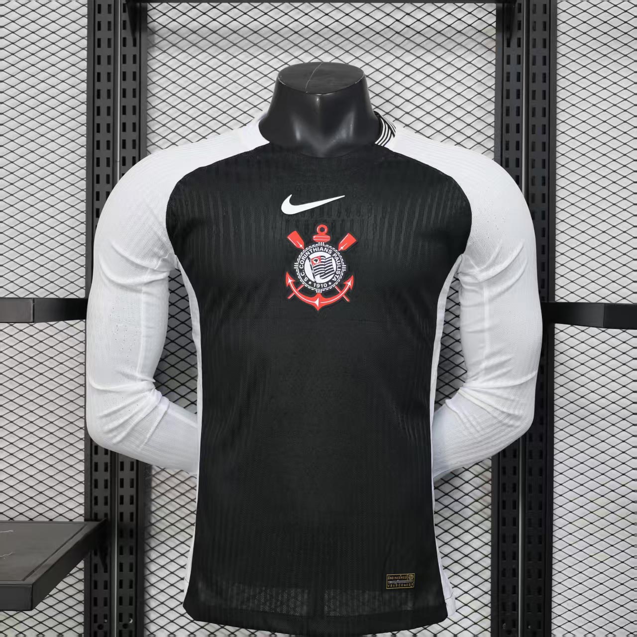 Corinthians Authentic Soccer Jersey Away Long Sleeve Shirt 2025