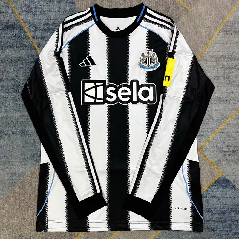 Newcastle United Football Jersey Home Custom Long Sleeve Shirt 2025/26