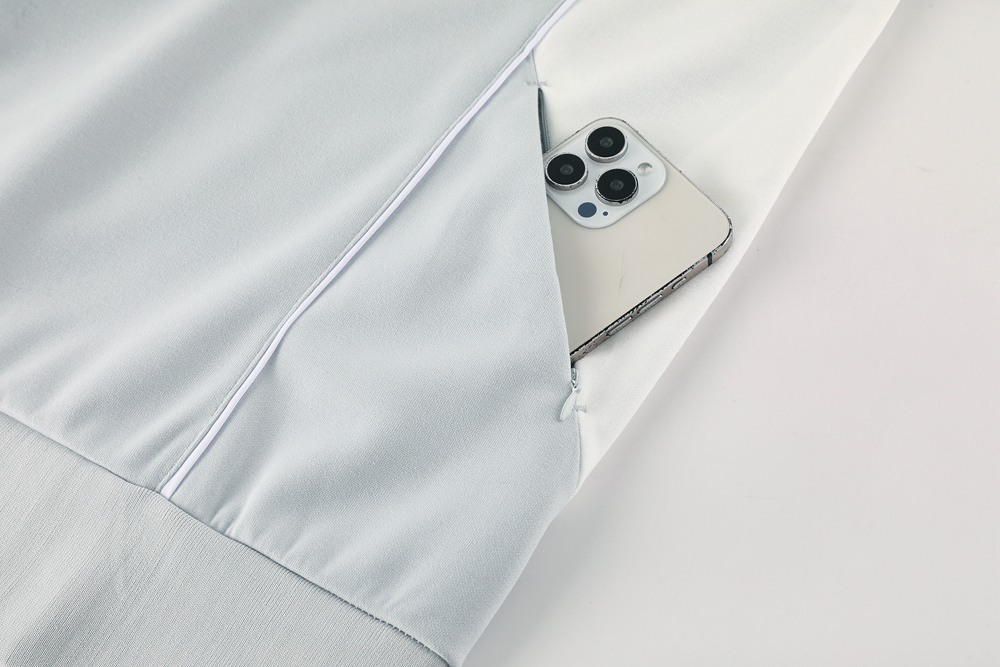 Real Madrid Hoodie Training Kit (Jacket+Pants) Light Grey 2025/26