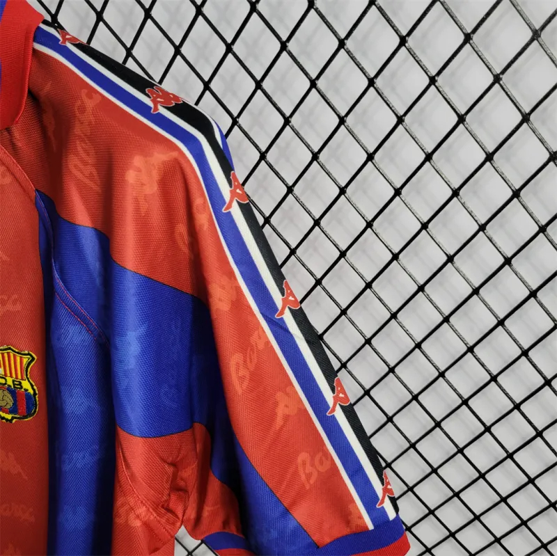 Barcelona Retro Jersey Home Soccer Shirt 1996-97