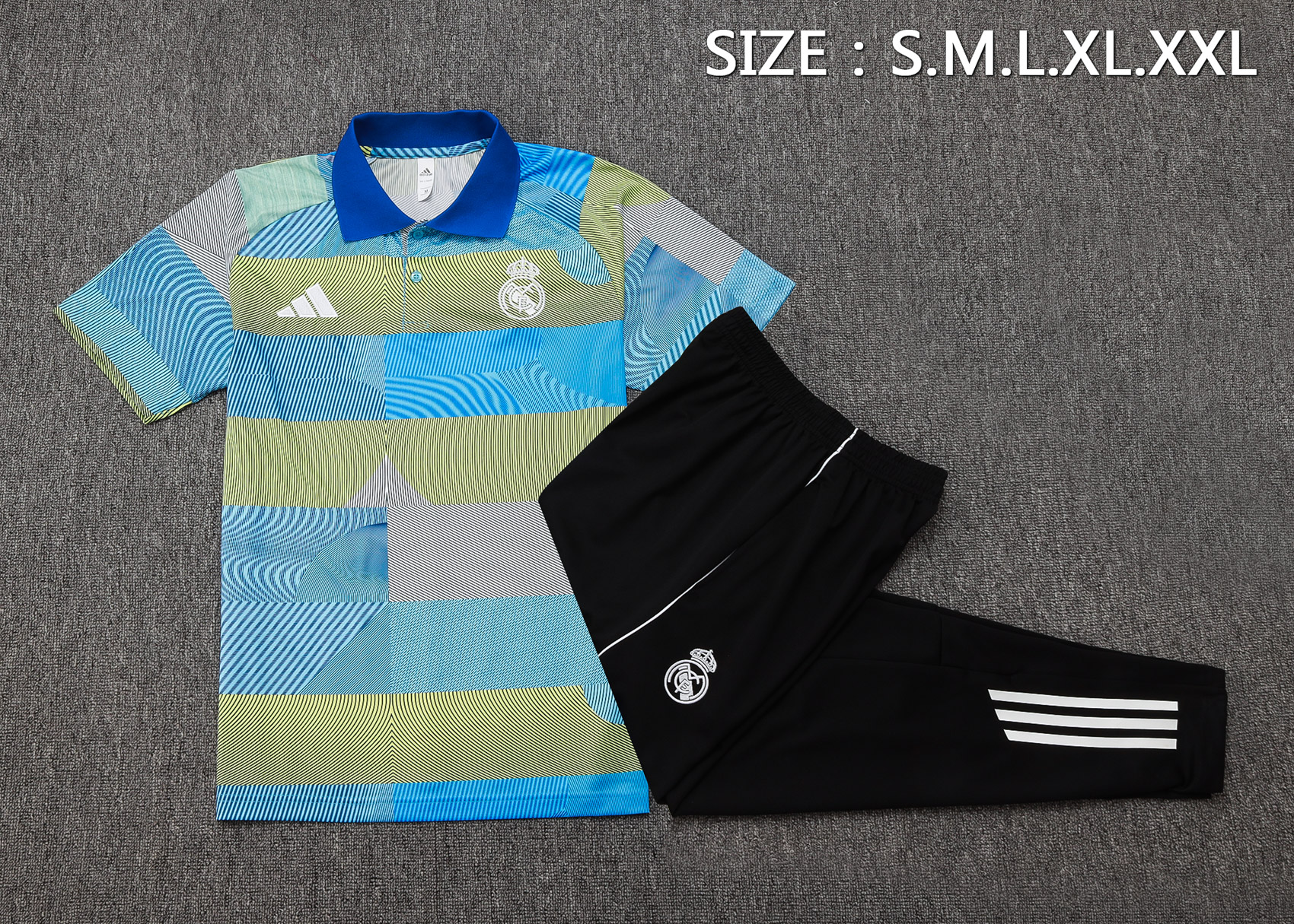 Real Madrid Training Kit (Polo+Pants) Green 2025/26