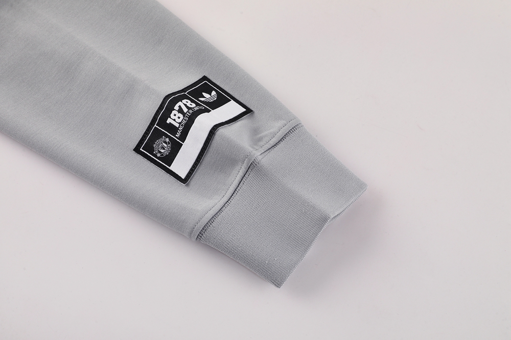 Manchester United Hoodie Training Kit (Jacket+Pants) Grey 2025/26