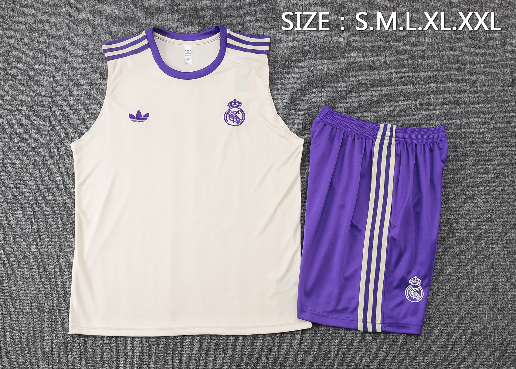 Real Madrid Sleeveless Training Kit White 2025/26