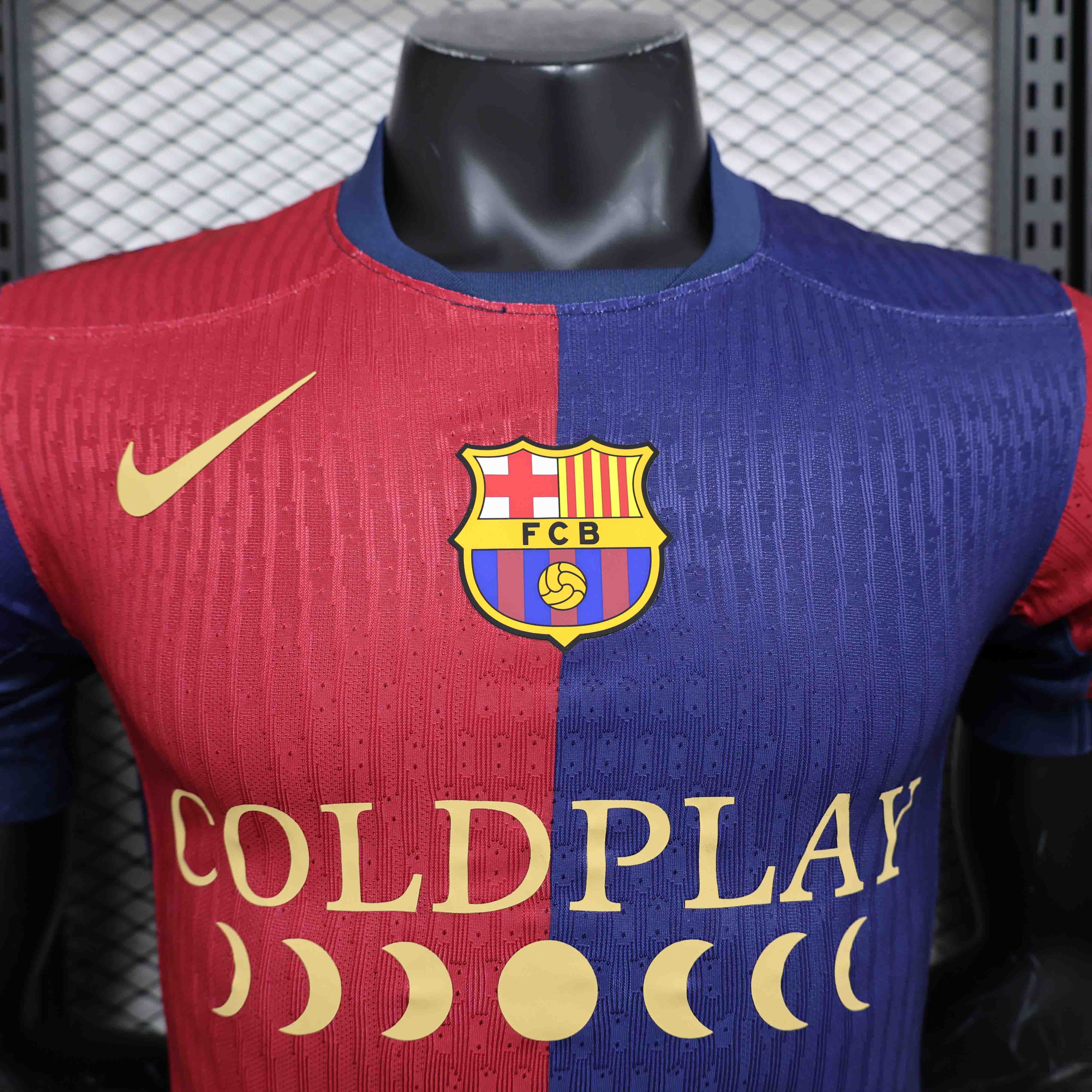 Authentic Soccer Jersey Barcelona Home x Coldplay Shirt 2024/25