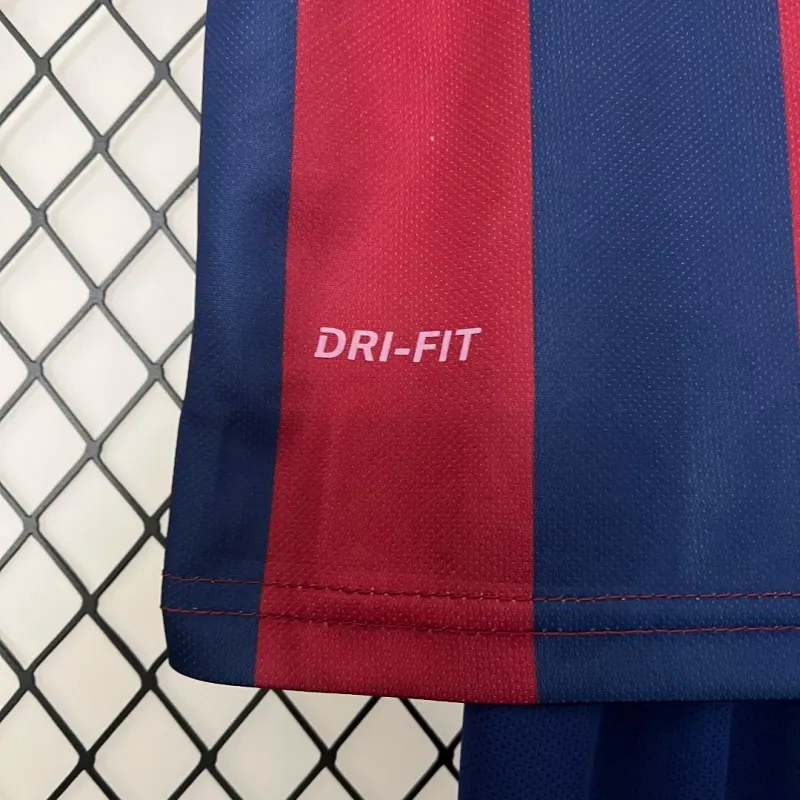 Barcelona Retro Jersey Home Kids Kit Jersey+Shorts 2014-15