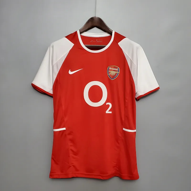 Arsenal Soccer Retro Jersey Home Custom Shirt 2002-04