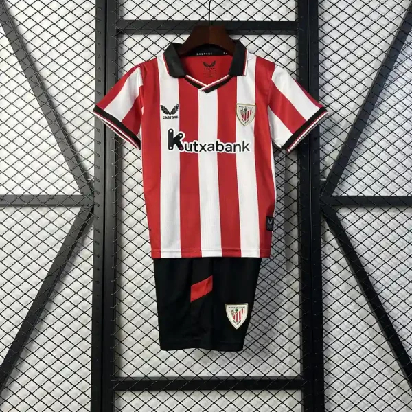 Athletic Club de Bilbao Soccer Jersey Homee Kids Kit Jersey+Shorts 2025/26