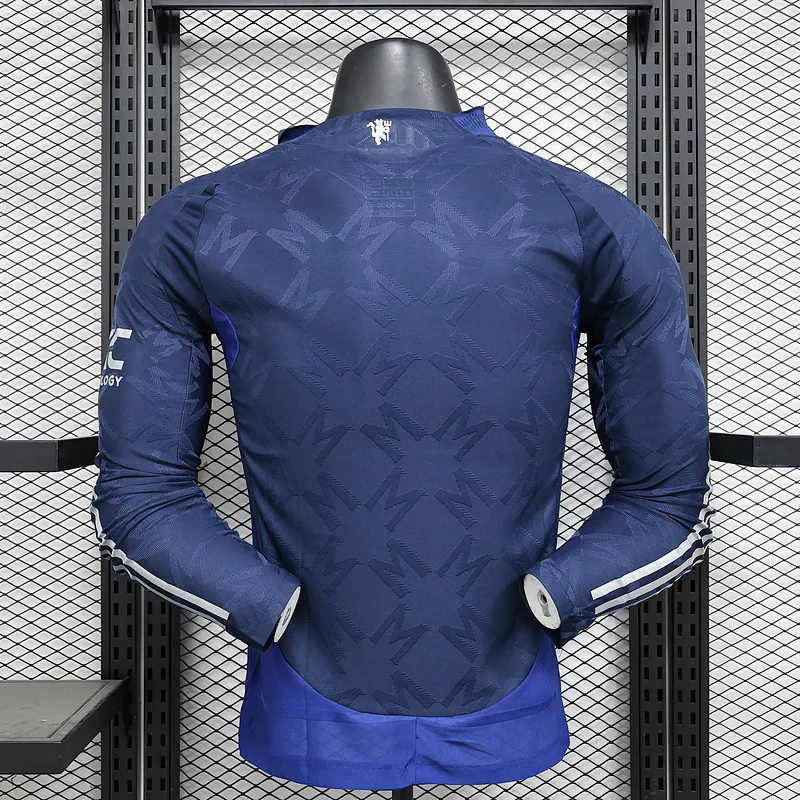 Manchester United Authentic Away Long Sleeve Football Jersey Shirt 2024/25