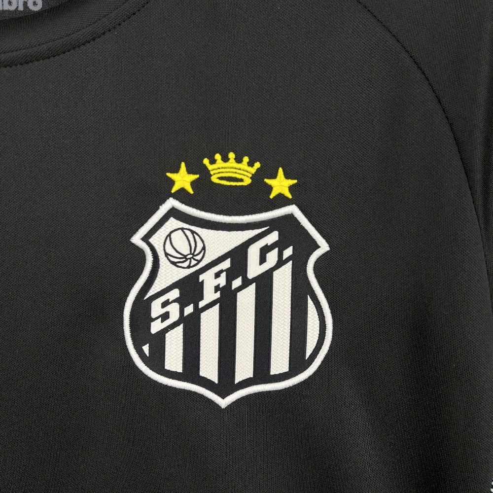 Santos FC Soccer Jersey Black Goalkeeper Custom Shirt 2025