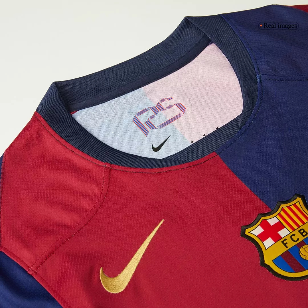 LAMINE YAMAL #19 Barcelona Home Soccer Jersey 2024/25 - Spotify Logo Without Text