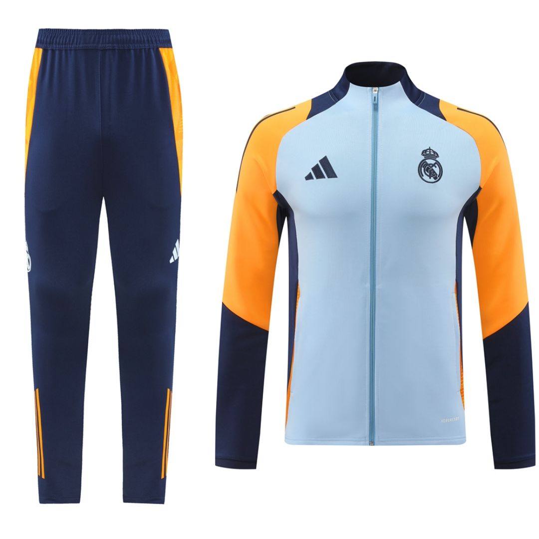 Kids Real Madrid Training Kit (Jacket+Pants) 2024/25