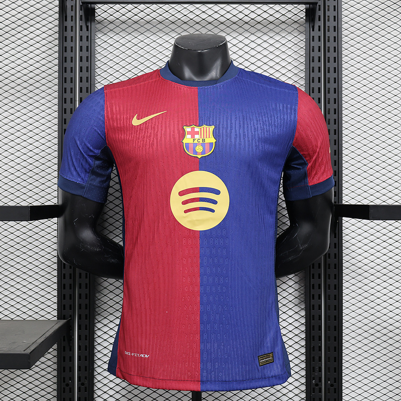 Authentic Soccer Jersey Barcelona Home Shirt 2024/25-Spotify Logo Without Text