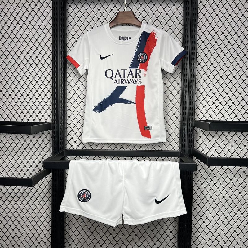 PSG Soccer Jersey Away Kids Kit Jersey+Shorts 2024/25