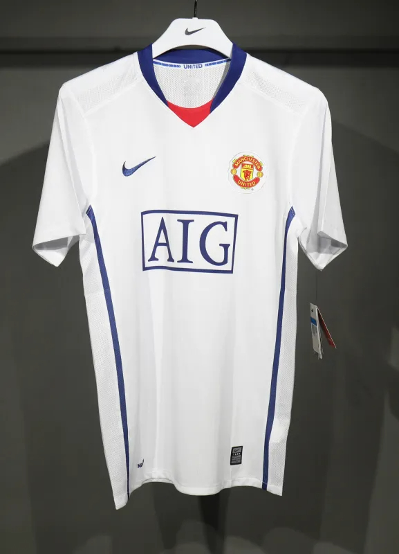 Manchester United Retro Authentic Away Football Jersey Shirt 2008/09