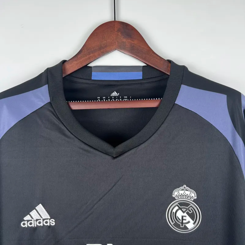 Real Madrid Retro Jersey Third Away Long Sleeve Soccer Shirt 2016/17
