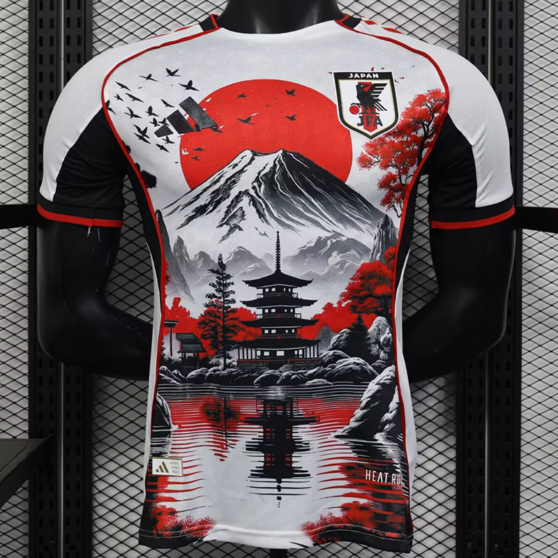 Japan Authentic Soccer Jersey Red Sun Mt. Fuji Pagoda Special Edition Shirt 2025