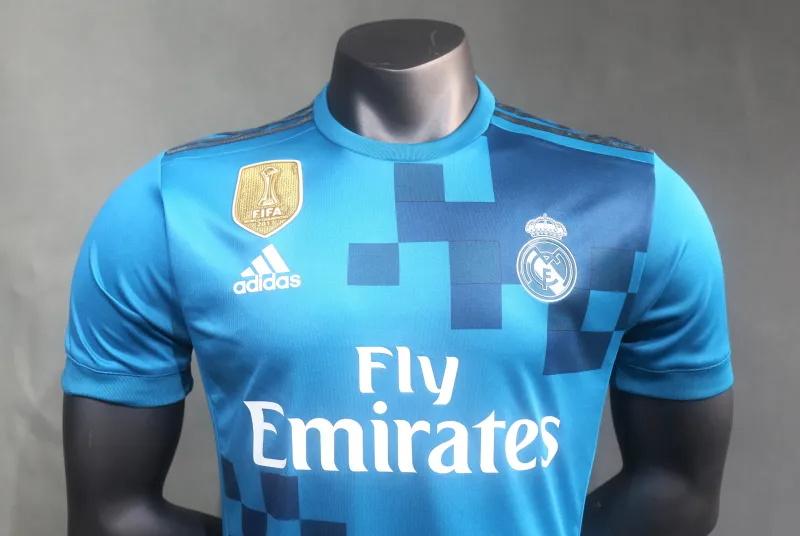 Real Madrid Authentic Retro Jersey Third Away Soccer Shirt 2017/18
