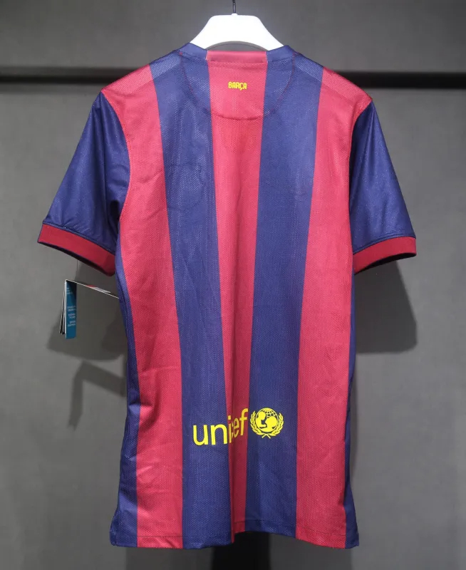 Authentic Barcelona Retro Jersey Home Soccer Shirt 2014-15