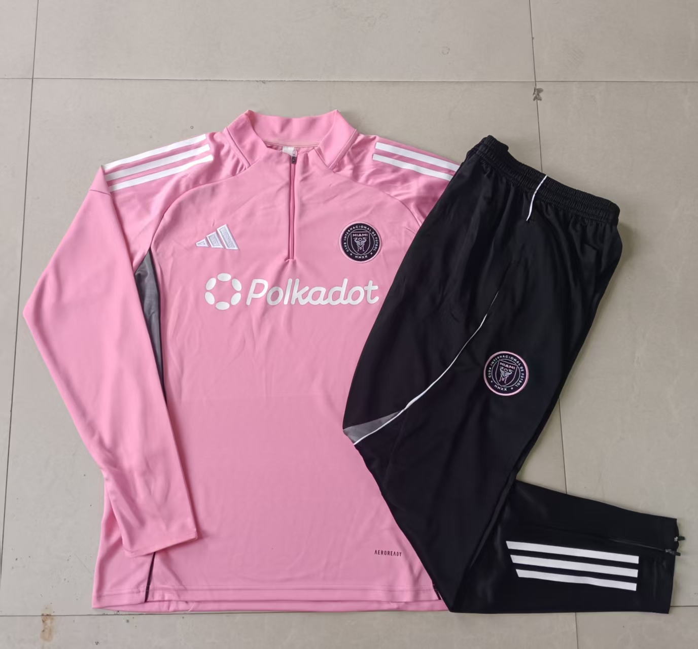 Kids Inter Miami Training Kit (Sweatshirt+Pants) Pink 2025