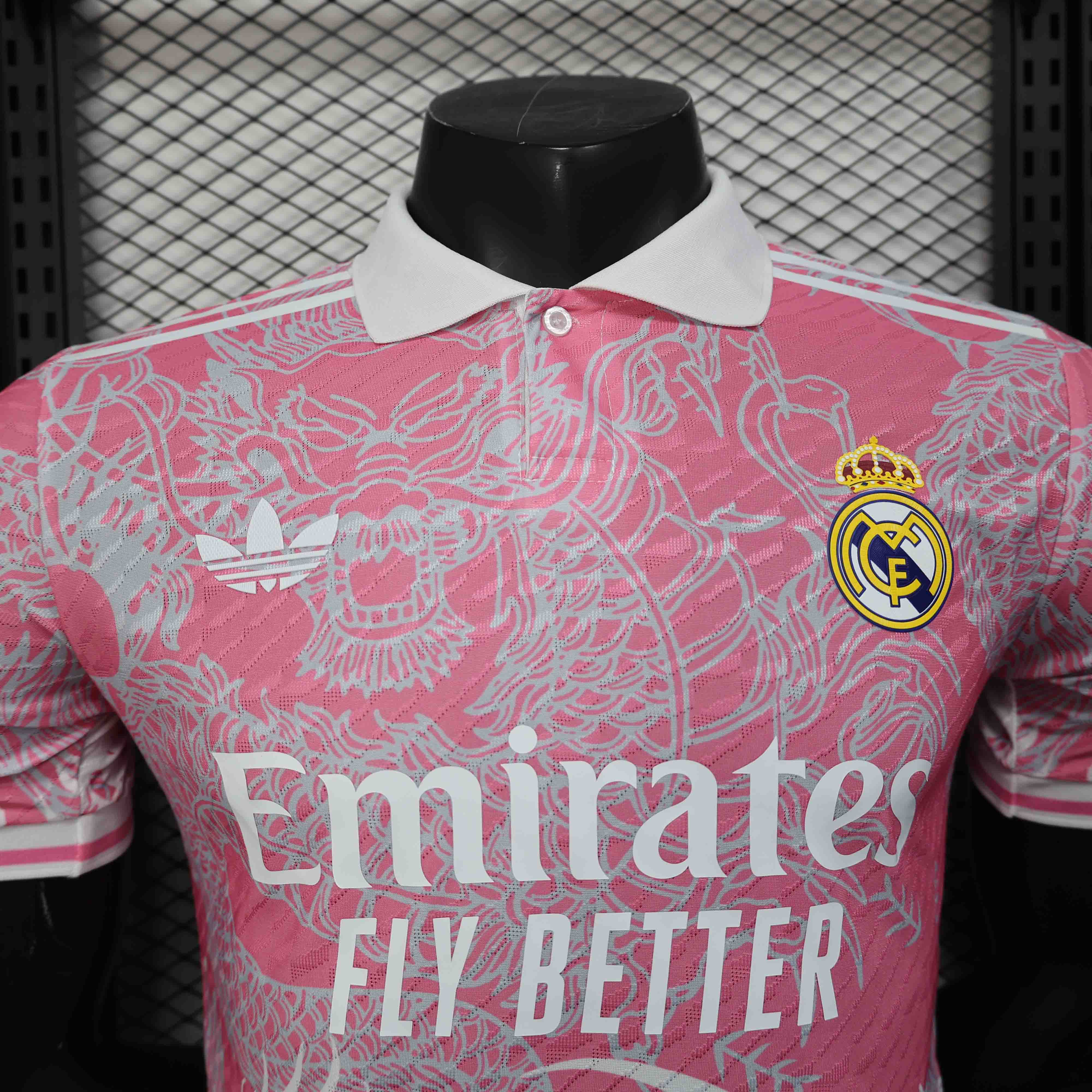 Real Madrid Authentic Soccer Jersey Dragon Pink Special Edition Shirt 2025/26