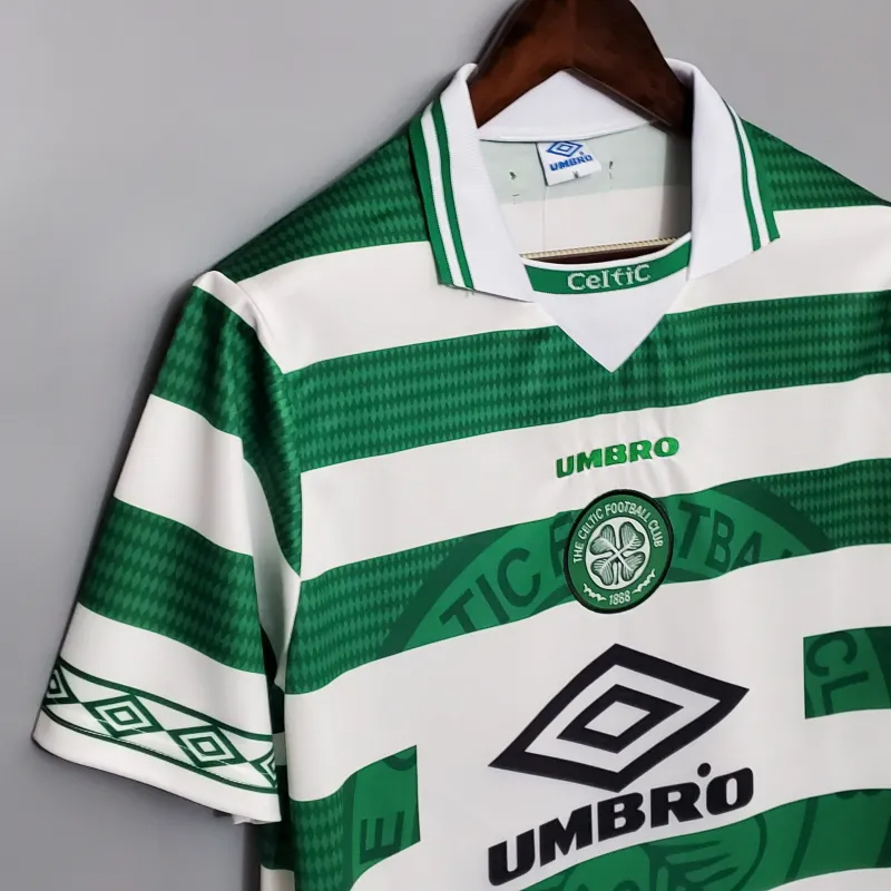 Celtic Retro Soccer Jersey Home Custom Shirt 1998/99