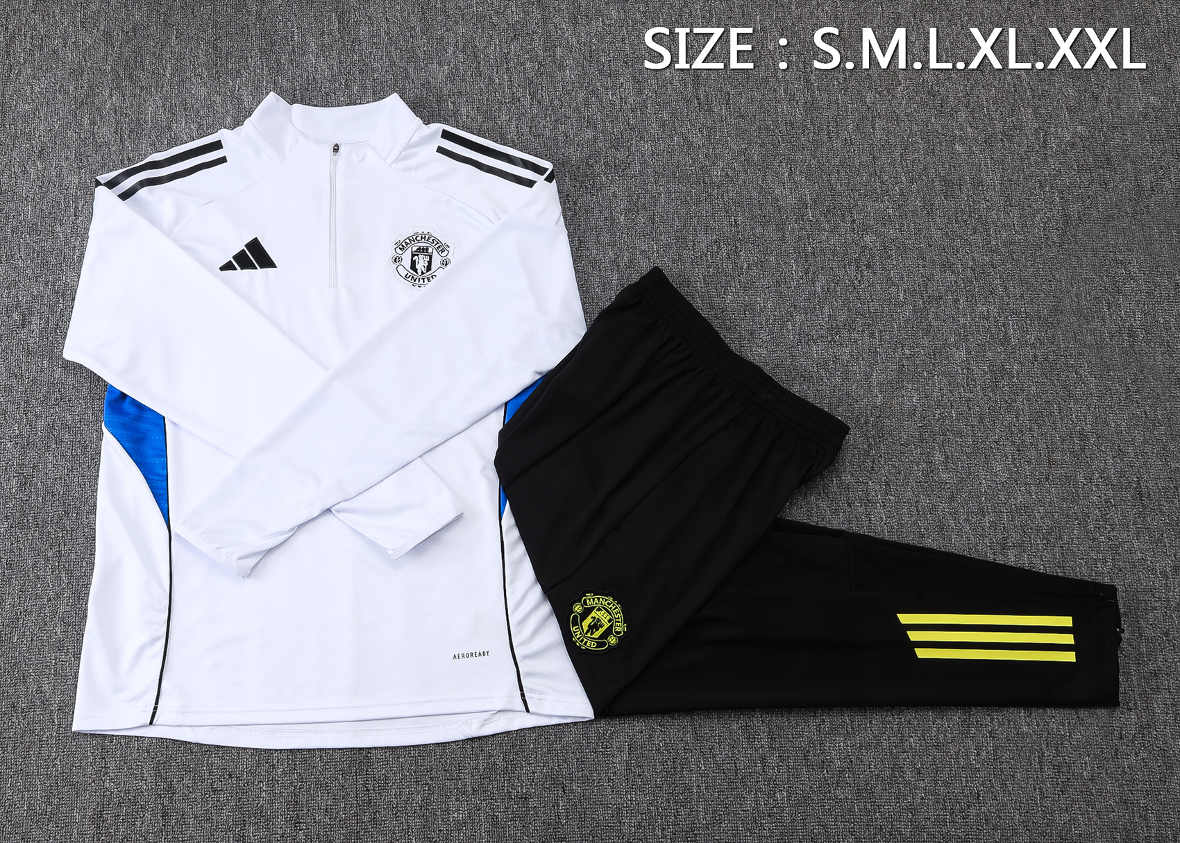 Manchester United Training Kit (Sweatshirt+Pants) White 2025/26