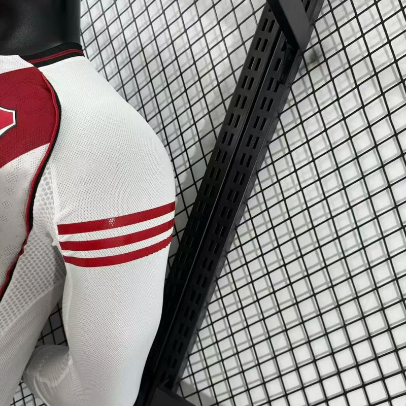 River Plate Authentic Soccer Jersey Home Long Sleeve Shirt 2025/26