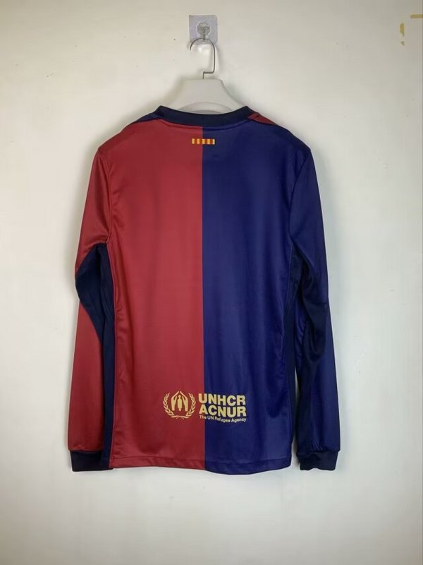 Barcelona Home Soccer Jersey Long Sleeve 2024/25