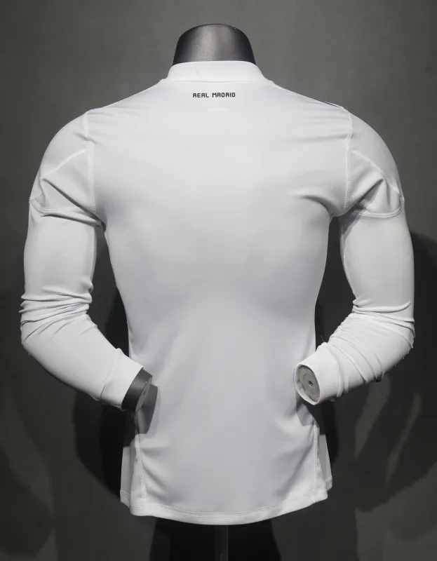 Real Madrid Authentic Retro Jersey Home Long Sleeve Soccer Shirt 2010/11