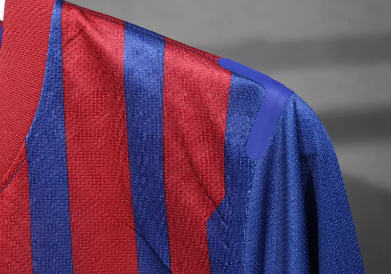 Authentic Barcelona Retro Jersey Home Long Sleeve Soccer Shirt 2011-12