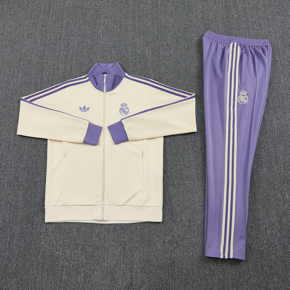 Real Madrid Training Kit (Jacket+Pants) Apricot 2025/26